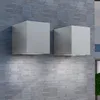 Image de vidaXL Applique murale dextérieur forme de cube 2 pcs Lampe éclairage de jardin 42224