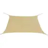 Image de Parasol En Tissu Oxford Carré 3,6 X 3,6 M Beige Vidaxl