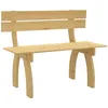 Image de Banc De Jardin 150 Cm Bois De Pin Imprégné Vidaxl