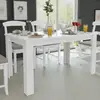 Image de Table À Manger 140x80x75 Cm Blanc Vidaxl