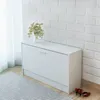 Image de Banc À Chaussures 80x24x45 Cm Blanc Vidaxl