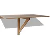 Image de vidaXL Table murale rabattable en chêne 100 x 60 cm
