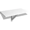 Image de Vidaxl table murale rabattable blanc 100x60 cm 243054