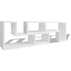 Image de vidaXL Meuble TV double en forme de L Blanc 243066