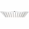 Image de vidaXL Tête de douche plongeante carrée en acier inoxydable 20x20 cm