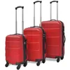 Image de vidaXL Valise rigide 3 pièces Rouge 455/55/66 cm
