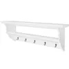 Image de Porte-manteau Pfdm Blanc Style Baroque Vidaxl
