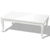 Image de Table Basse 115x65x42 Cm Blanc Brillant Vidaxl