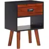 Image de Bois D'acacia Massif Table De Chevet 40x30x57 Cm Vidaxl