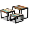 Image de Vidaxl tables gigognes 3 pcs bois de récupération massif 243279