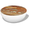 Image de vidaXL Table basse Forme de bol Bois de récupération massif 60x60x30cm