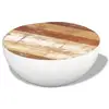 Image de Vidaxl table basse forme de bol bois de récupération massif 60x60x30cm 243353