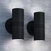 Image de vidaXL Applique murale dextérieur 2 pcs Acier inoxydable vers le bas/haut 42421