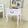 Image de vidaXL Table de chevet 2 pcs MDF Blanc