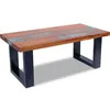 Image de vidaXL Table basse Teck Résine 100x50 cm 243467