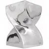 Image de Table Auxiliaire / Tabouret Forme Torsadée Aluminium Argenté Vidaxl