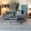 Image de Canapé 3 places fixe en tissu gris - SUMMER