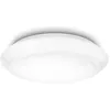 Image de Plafonnier LED contemporain - PHILIPS - Cinnabar Rond 6W 2700K - Abat-jour synthétique blanc