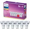 Image de Ampoule LED - PHILIPS - GU10 - Lot de 6 - Blanc Chaud - 355 Lumens - Réflecteur