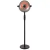 Image de Chauffage Sur Pied Retro Sphere 2100 W Halogène Noir Rss16 Sunred