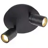 Image de Spot de salle de bain moderne noir 2 lumières ip44 - ducha