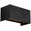 Image de Applique murale extérieure noire avec led intégrées 4 lumières ip54 - edwin