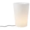 Image de Lampadaire d'extérieur intelligent avec jardinière blanc ip65 avec led wifi a60 - verano