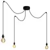 Image de Suspension d'extérieur noire 3 lumières ip44 - cava