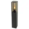 Image de Lampe d'extérieur sur pied noire avec fumée 80 cm ip44 - charlois