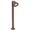 Image de Poteau d'extérieur moderne marron rouille 60 cm ip44 orientable - ciara