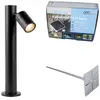 Image de Lampe d'extérieur noir 45 cm réglable ip44 - solo