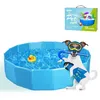Image de Nobleza - Piscine pour chien entièrement pliable. Sans gonflage. En PVC haute résistance diamètre 80cm.
