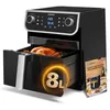 Image de Aigostar Joy - Friteuse à air capacité XXL de 8L et 11 fonctions. 0% BPA 1700W grande fenêtre écran tactile double panier.