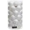 Image de Lot De 37 Boules Edm - Esprit De Noël - Blanc - 72011