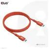 Image de Cable Usb Club3d 2 type C Pd 240 w Pour Carte Mere 480, 1 m, Longueur m, Vente Au Detail