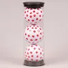 Image de Lot de 3 balles de golf fantaisie point rouge Legend