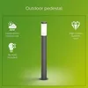 Image de Lampadaire D'extérieur Utrecht - Anthracite - 20w - Résistant Aux Intempéries