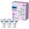 Image de Pack de 3 ampoules LED - PHILIPS - GU10 - 50W - Blanc froid