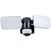 Image de Projecteur LED extérieur ELRO LF70 Duo détecteur de mouvement 2 x 10W 1200 lm éclairage de sécurité IP54 étanche Noir