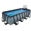 Image de Piscine hors sol rectangulaire - EXIT TOYS - Stone - 7020 L - Gris - Filtration à sable