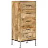 Image de Coffre À Tiroirs 45x35x106 Cm Bois De Manguier Massif Vidaxl