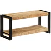 Image de Meuble Tv 90x30x40 Cm Bois De Manguier Massif Vidaxl