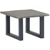 Image de Table Basse Avec Bord Naturel Gris 60x60x40 Cm Bois D'acacia Vidaxl