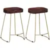 Image de Tabourets De Bar Gavin Lot De 2 Bois De Manguier Massif Vidaxl