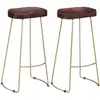 Image de Tabourets De Bar Gavin Lot De 2 Bois De Manguier Massif Vidaxl