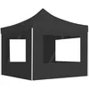 Image de Tente De Réception Pliable À Parois Aluminium 3 X 3m Anthracite Vidaxl
