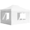 Image de Tente De Réception Pliable Avec Parois Aluminium 4,5x3 M Blanc Vidaxl