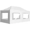 Image de Tente De Réception Pliable Avec Parois Aluminium 6 X 3 M Blanc Vidaxl