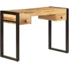 Image de Bureau Avec 2 Tiroirs 110x50x77 Cm Bois Solide De Manguier Vidaxl