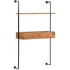 Image de Bureau Mural 90x40x170 Cm Bois D'acacia Solide Vidaxl